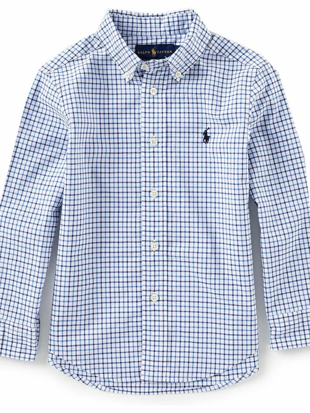 Ralph Lauren Plaid Poplin Button Up Shirt